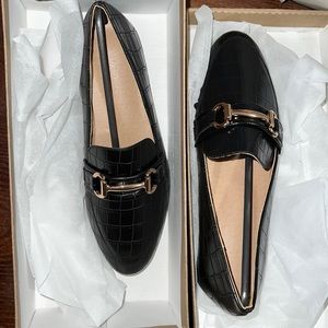 Croc embossed loafers